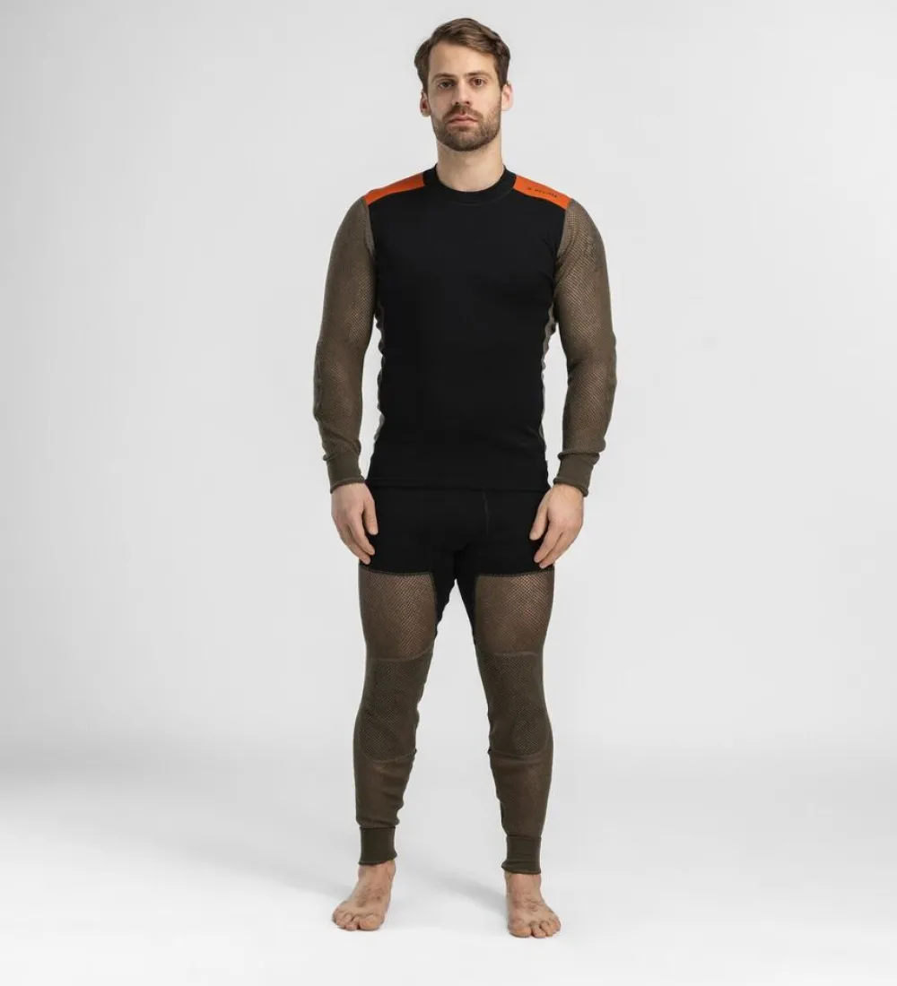 Heren Aclima Woolnet hybrid crew neck men