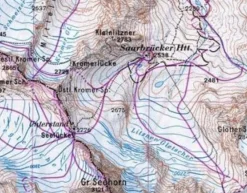 Alpenvereinskarte Topografische kaart 26 Silvrettagruppe weg + ski