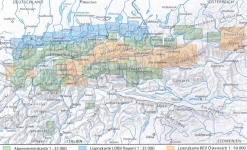Alpenvereinskarte Topografische kaart 26 Silvrettagruppe weg + ski