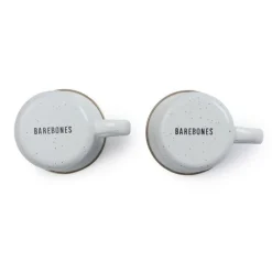Barebones Enamel 2 Espresso cup set egg shell