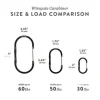 Barebones Wiregate carabiner small 3pc black