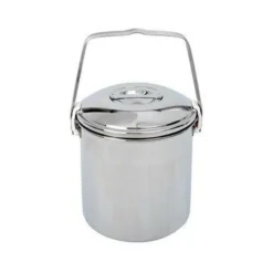 BasicNature Stainless steel pot 'billy can' 1.4 Liter