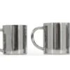 BasicNature Stainless steel thermo mug 0.1 liter espresso