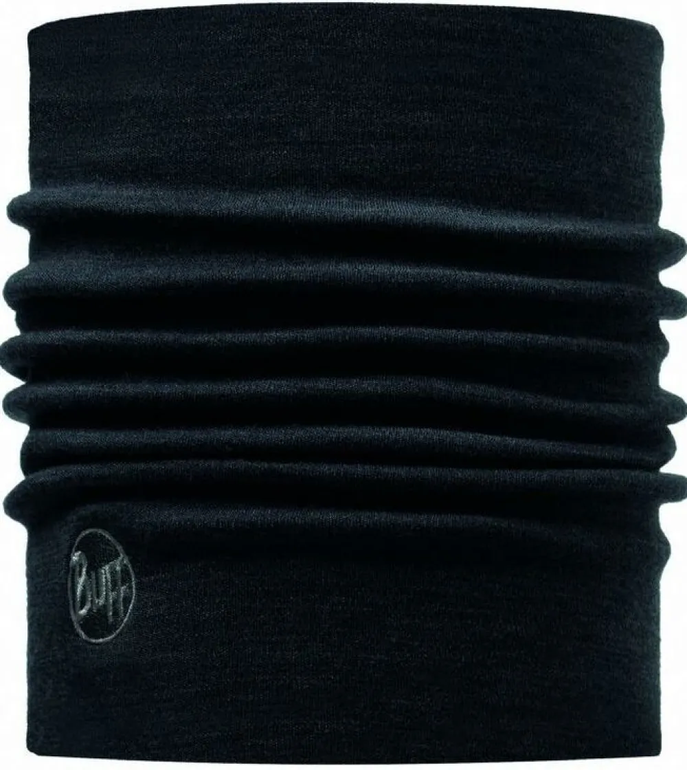 DAMES Buff Heavyweight Merino wool thermal neckwarmer black