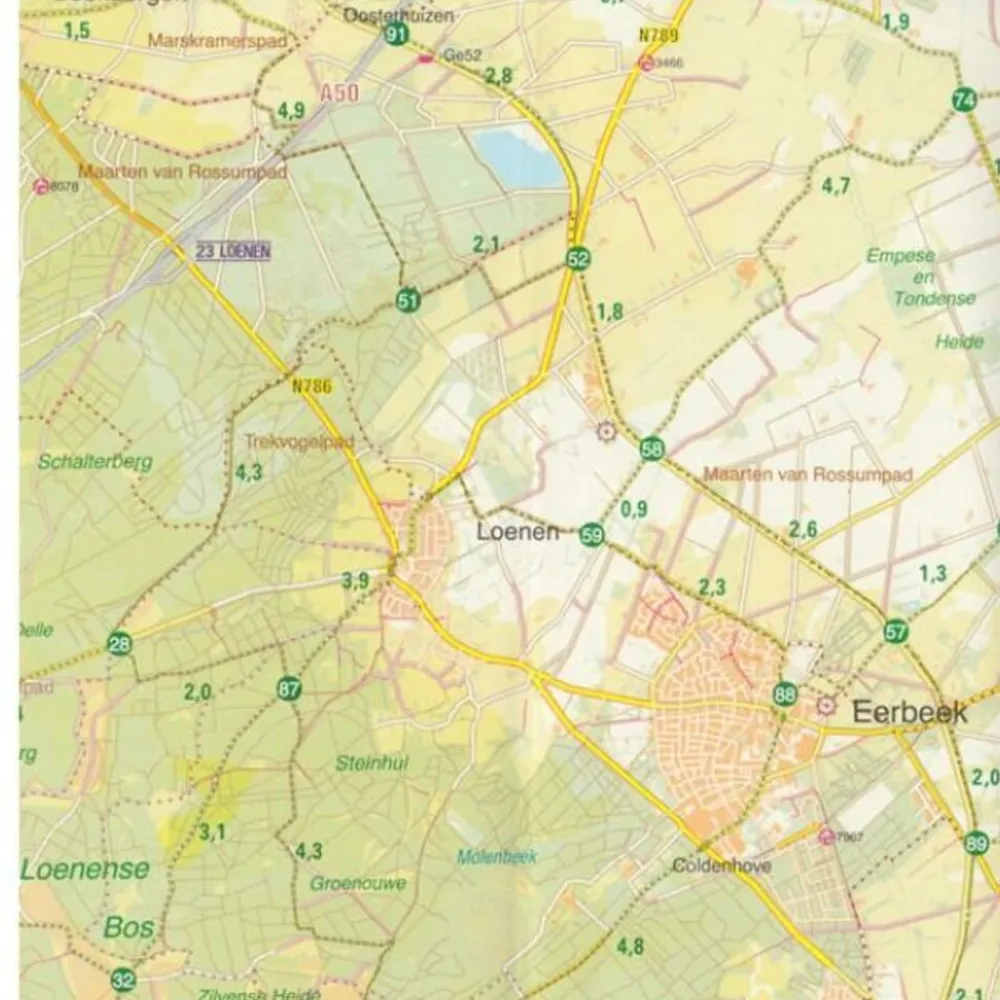 Buijten En Schipperheijn Sterkste fietskaart van de regio 14 Midden-Brabant