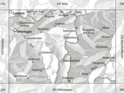Bundesamt - Swisstopo Skitoerkaart 255S Sustenpass
