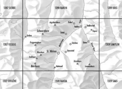 Bundesamt - Swisstopo Topografische kaart 1309 Simplon