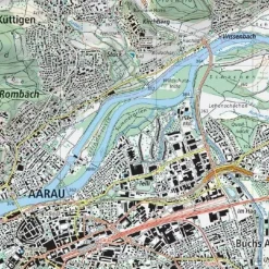 Bundesamt - Swisstopo Topografische kaart 2502 Bern und Umgebung