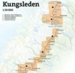 Calazo Wandelkaart Kungsleden Ammarnäs Hemavan