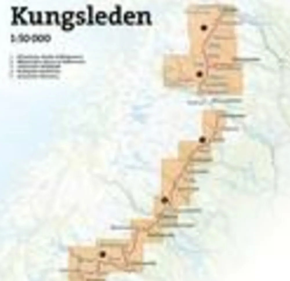 Calazo Wandelkaart Kungsleden Ammarnäs Hemavan