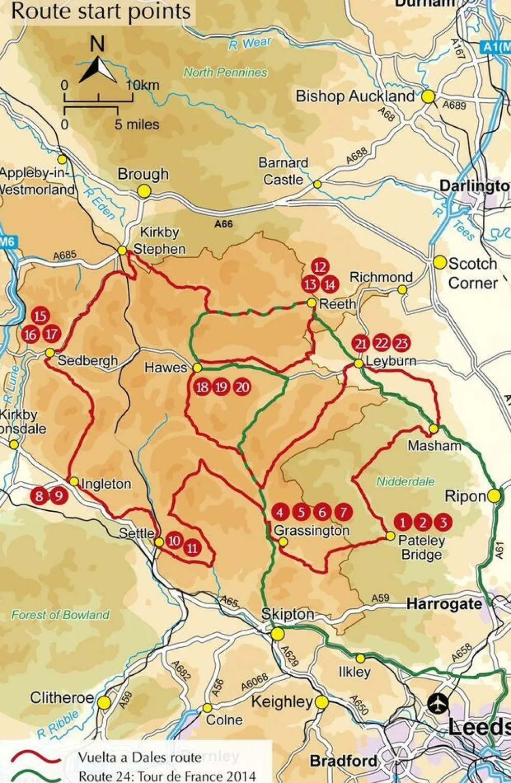 Cicerone Fietsgids Cycling in the Yorkshire Dales