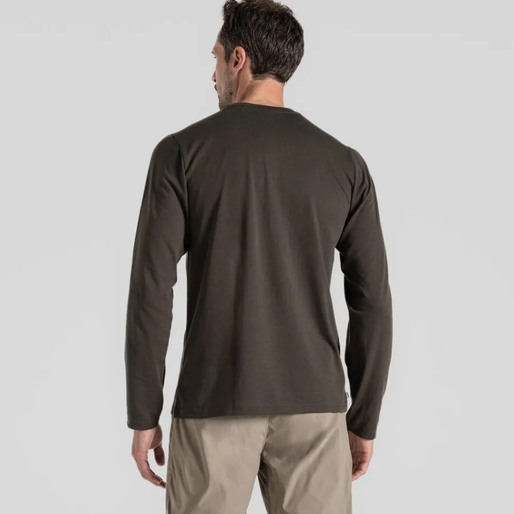 Heren Craghoppers Nosilife Abel Long Sleeved T-Shirt