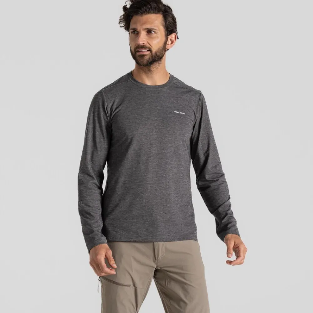 Heren Craghoppers Nosilife Abel Long Sleeved T-Shirt