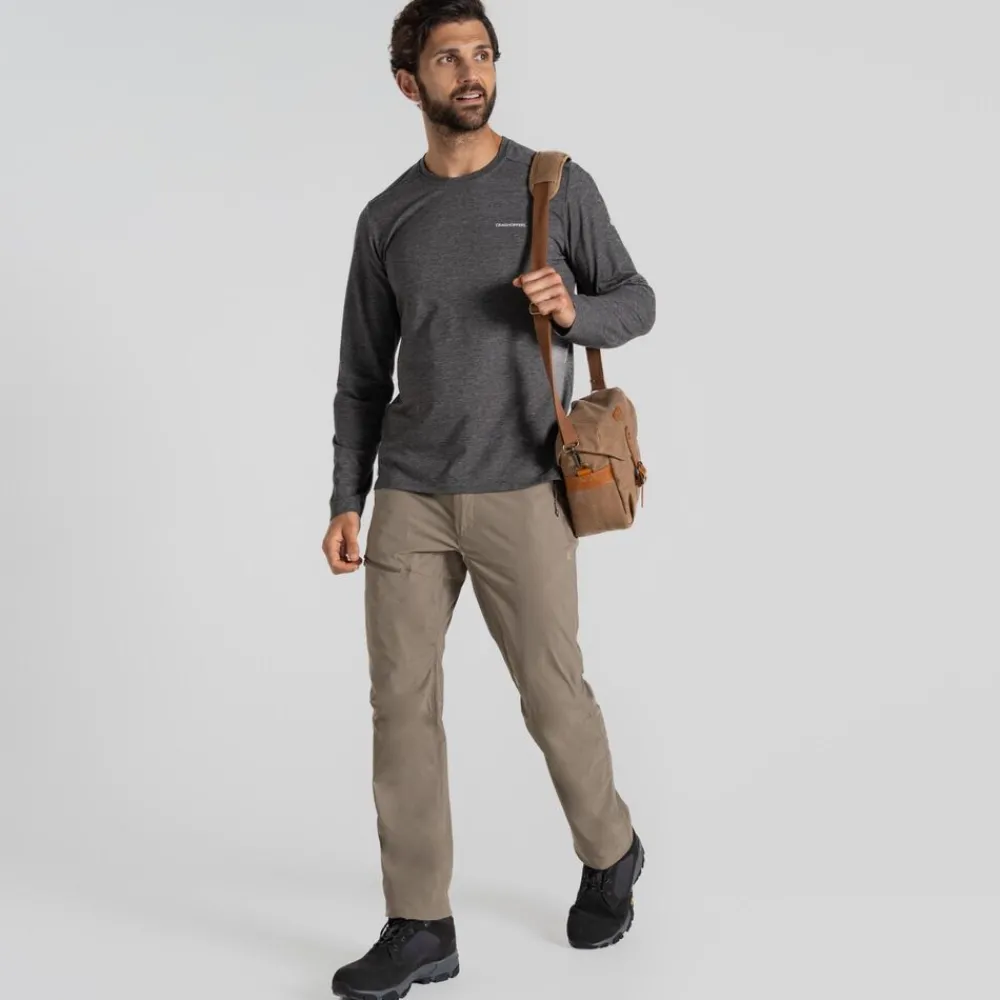 Heren Craghoppers Nosilife Abel Long Sleeved T-Shirt