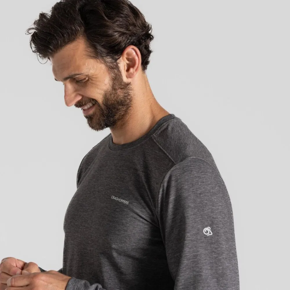 Heren Craghoppers Nosilife Abel Long Sleeved T-Shirt