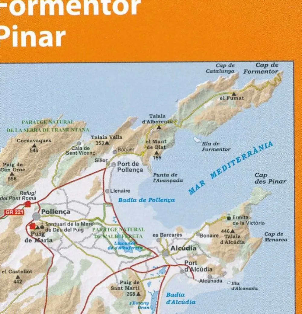 Editorial Alpina Wandelkaart Caps del Nord - Formentor - Pinar