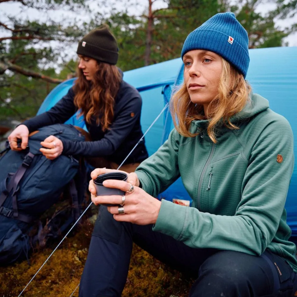 DAMES Fjallraven Abisko Grid Fleece Hoodie W