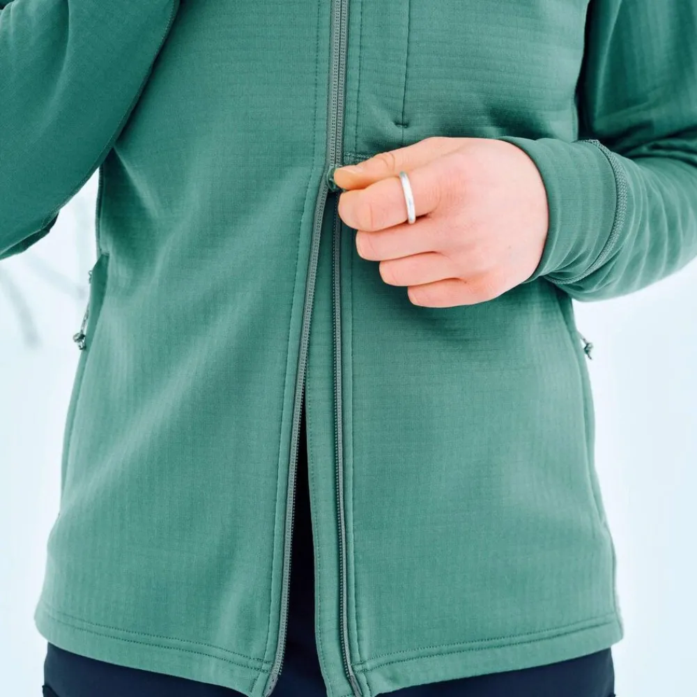 DAMES Fjallraven Abisko Grid Fleece Hoodie W