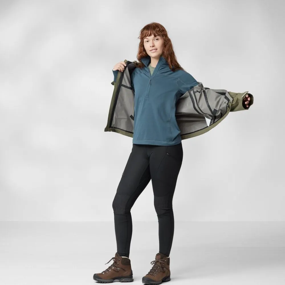 DAMES Fjallraven Abisko lite fleece half zip W
