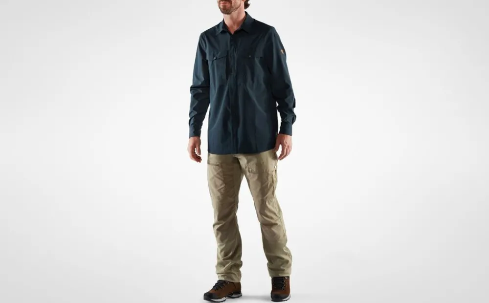 Heren Fjallraven Abisko trekking shirt M