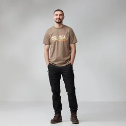 Heren Fjallraven Multicolor Logo T-Shirt M