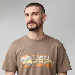 Heren Fjallraven Multicolor Logo T-Shirt M