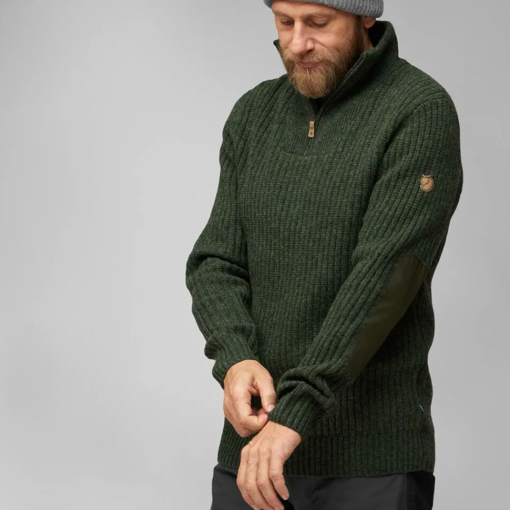 Heren Fjallraven Ovik half zip knit M