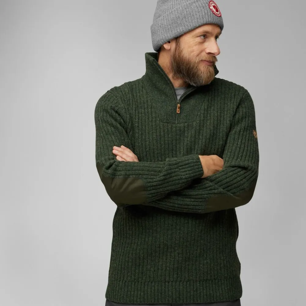 Heren Fjallraven Ovik half zip knit M