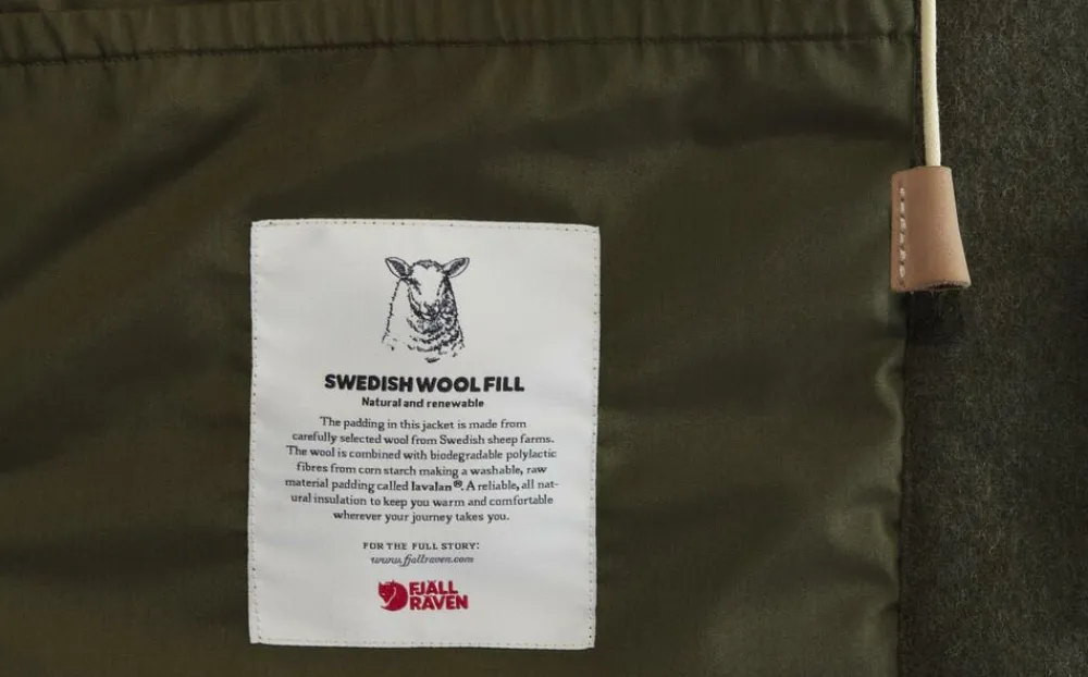 Heren Fjallraven Singi wool padded parka m