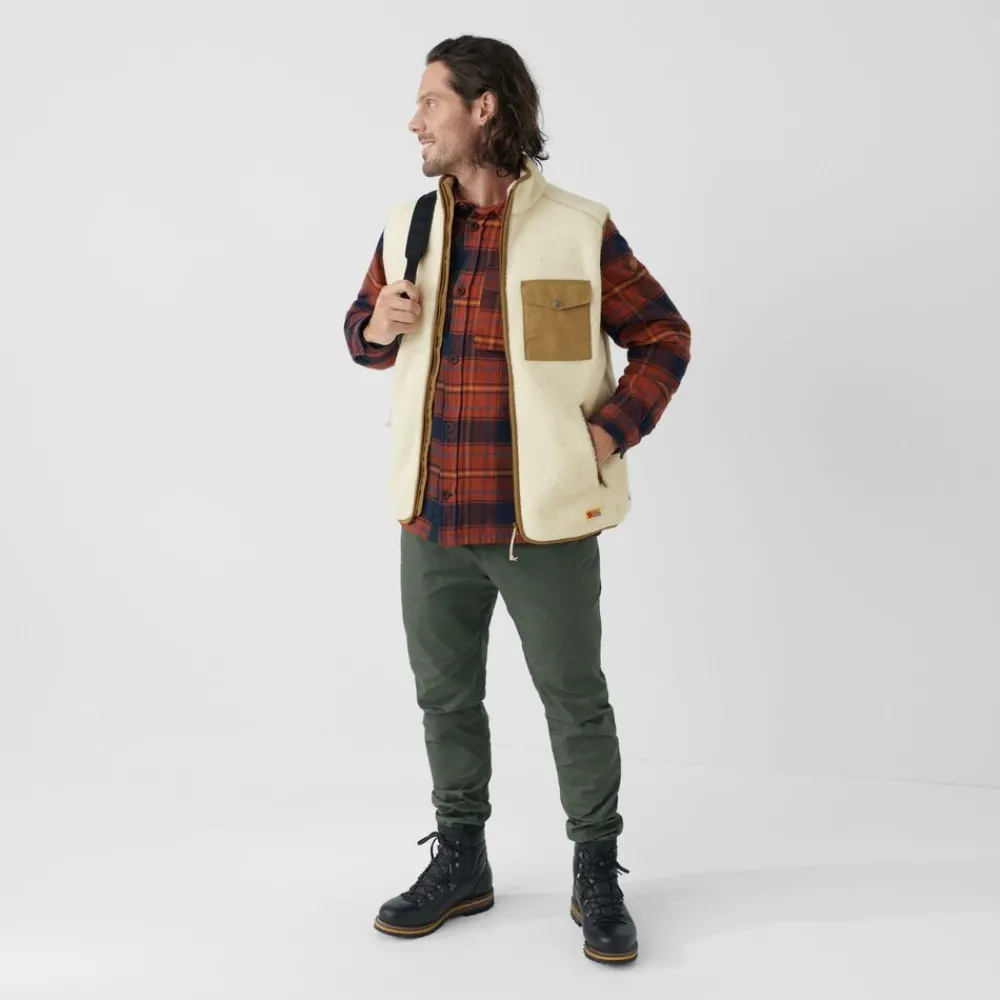 Heren Fjallraven Vardag pile fleece vest M