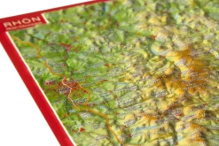 Georelief Maps Reliëf ansichtkaart Rhön