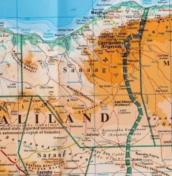 Gizi Map Wegenkaart Somalië