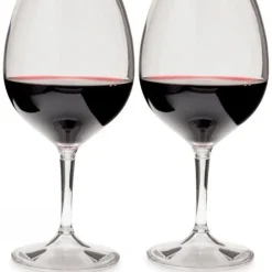 GSI Nesting Red set van 2 Wijnglazen met afdraaibare steel