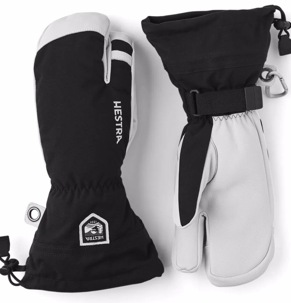 DAMES Hestra Army leather heli ski 3 finger