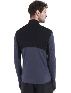 Heren Icebreaker M Merino 200 Realfleece Descender LS Half Zip