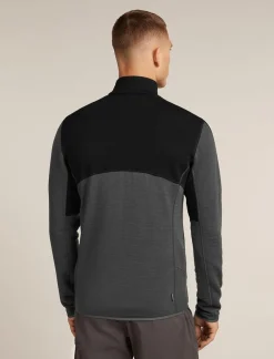 Heren Icebreaker M Merino 400 RealFleece Descender LS Zip