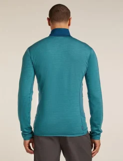 Heren Icebreaker M Merino Blend 300 RealFleece Descender LS Zip