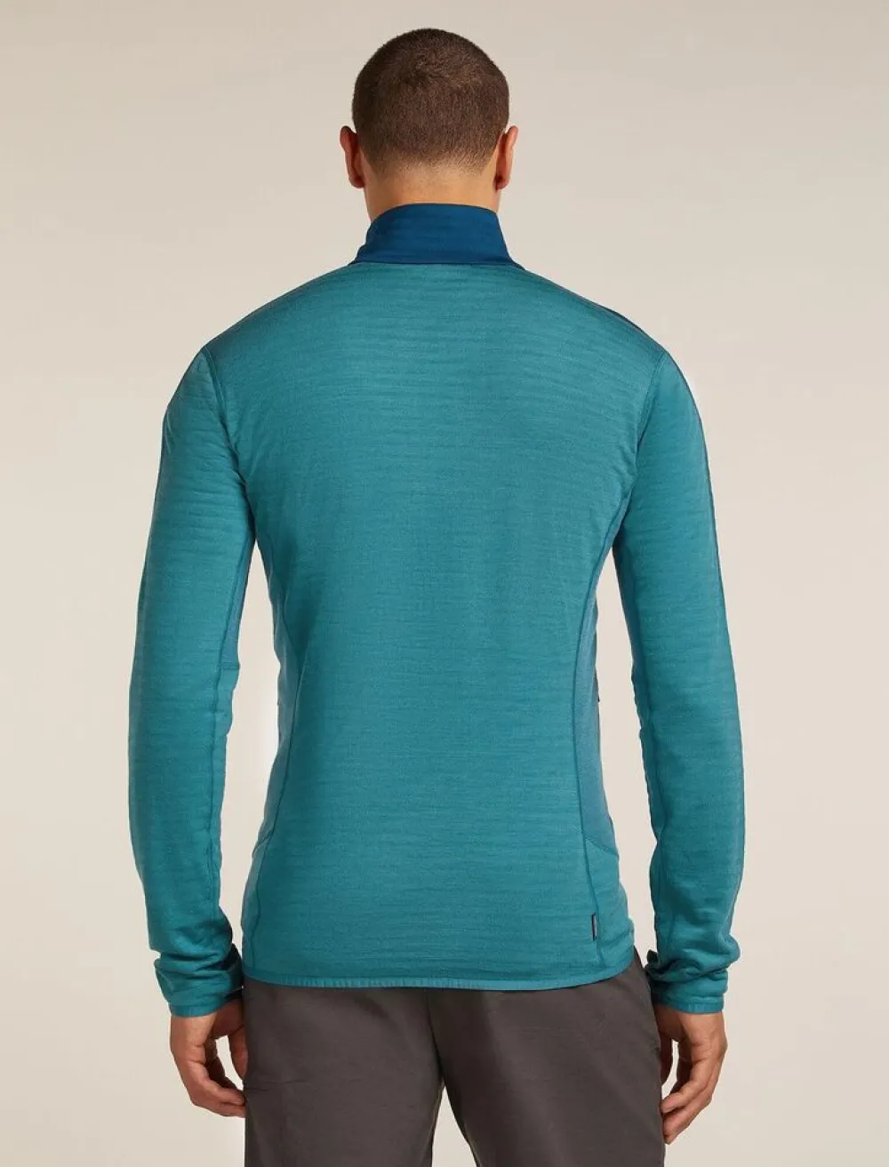 Heren Icebreaker M Merino Blend 300 RealFleece Descender LS Zip