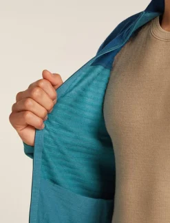 Heren Icebreaker M Merino Blend 300 RealFleece Descender LS Zip