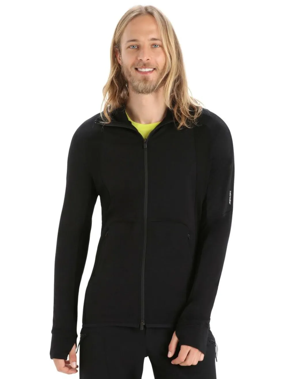 Heren Icebreaker M Quantum zoneknit LS zip hoody