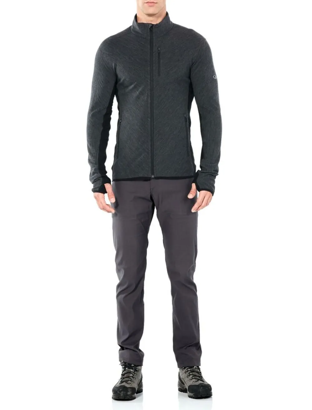 Heren Icebreaker Mens descender ls zip