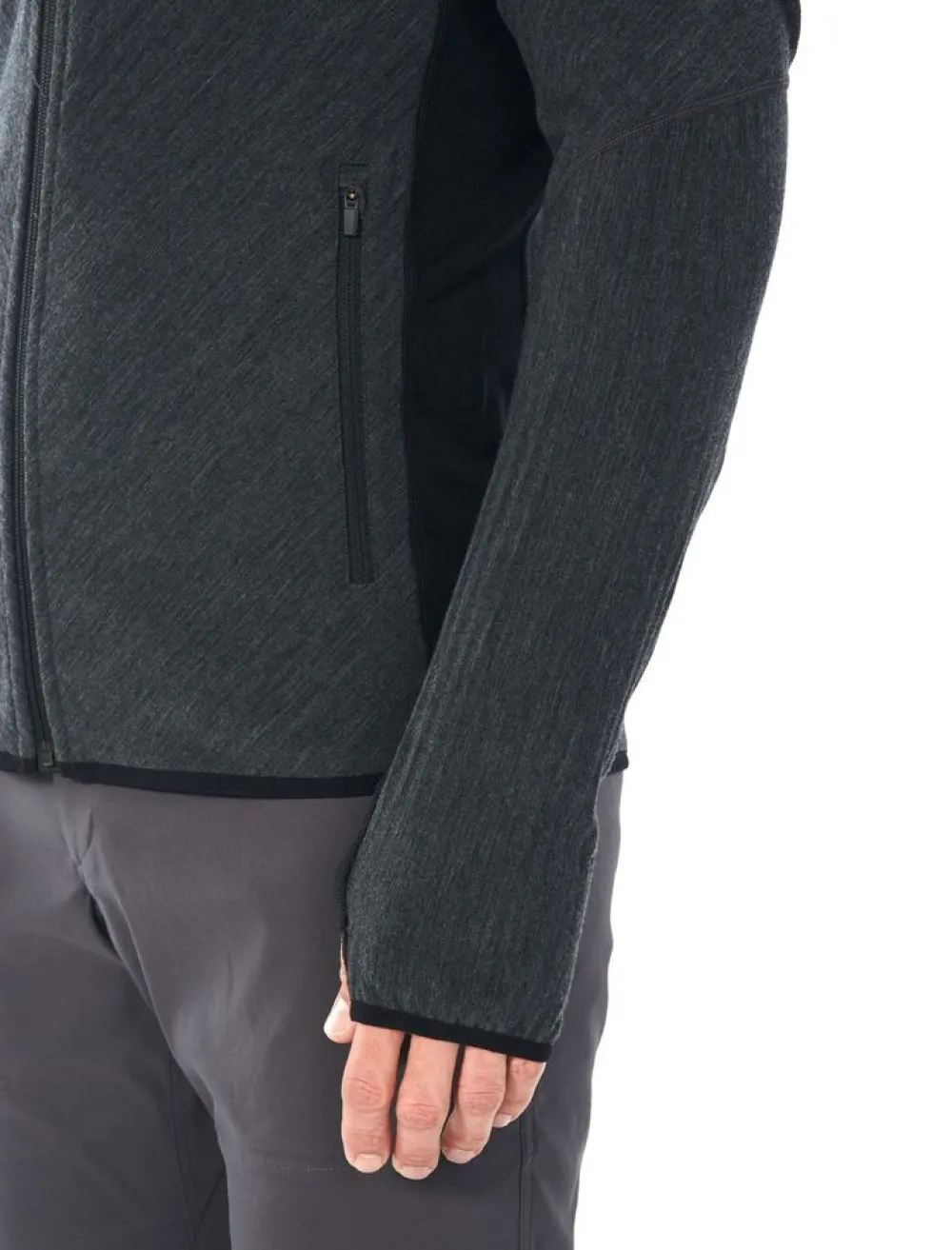 Heren Icebreaker Mens descender ls zip