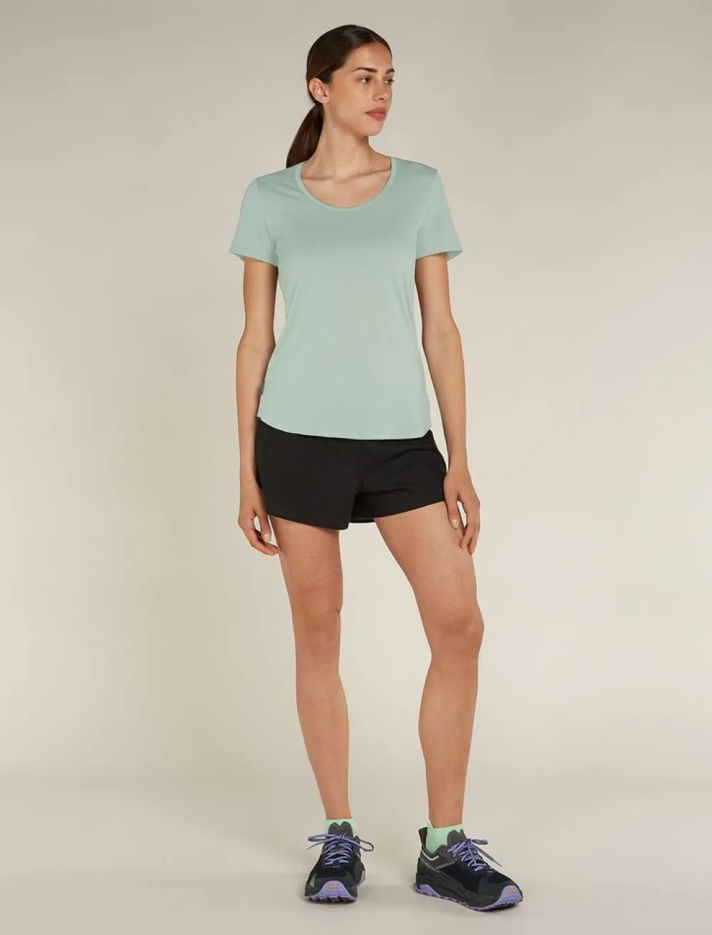 DAMES Icebreaker W Merino 125 Cool-lite Sphere III SS scoop