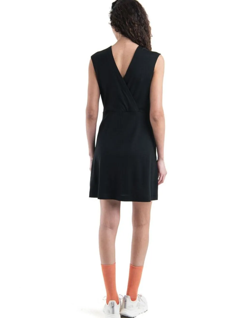 DAMES Icebreaker W Merino 200 Granary Sleeveless V Neck Dress