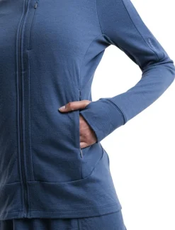 DAMES Icebreaker W Merino 260 Quantum IV LS zip hoodie