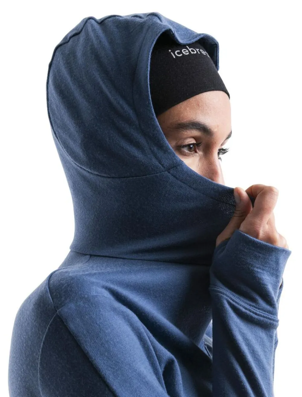 DAMES Icebreaker W Merino 260 Quantum IV LS zip hoodie