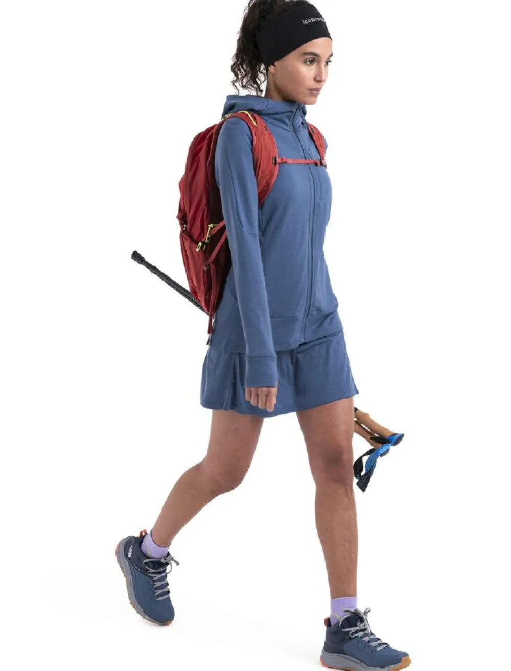 DAMES Icebreaker W Merino 260 Quantum IV LS zip hoodie