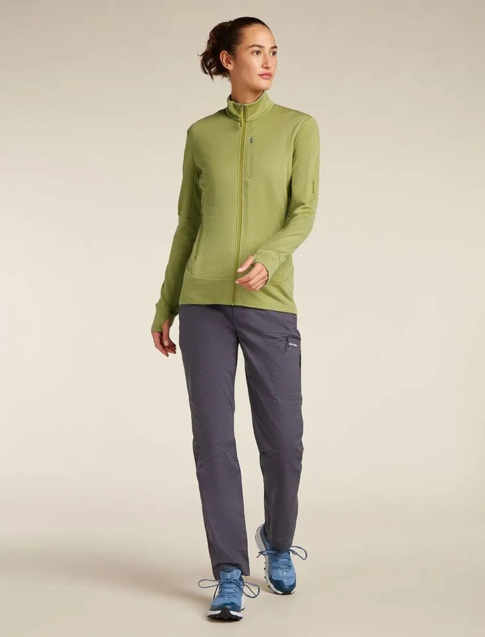 DAMES Icebreaker W Merino 260 Quantum IV LS Zip