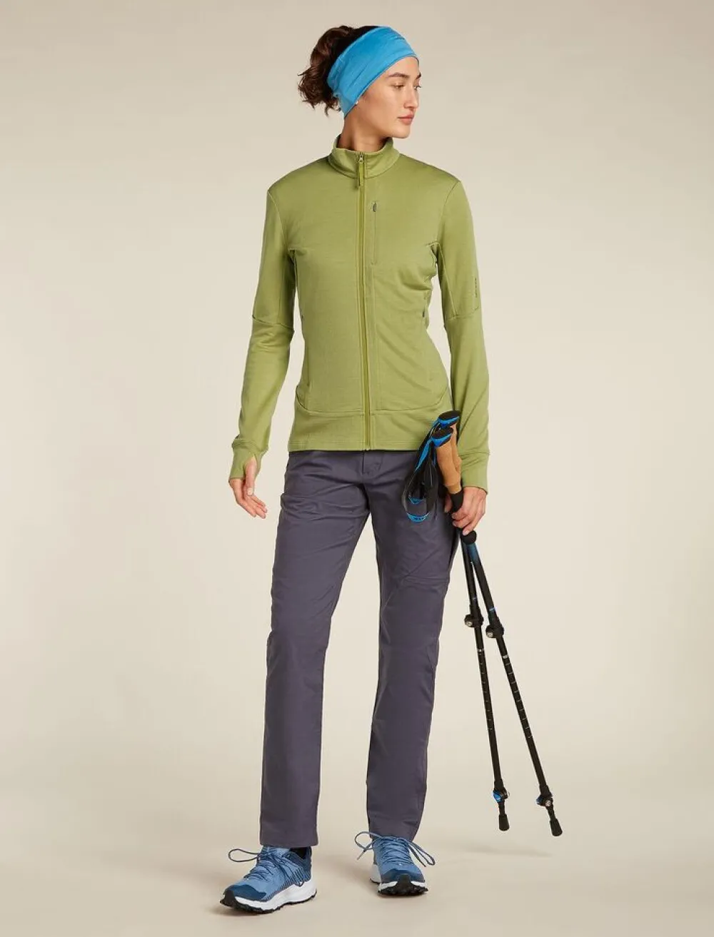 DAMES Icebreaker W Merino 260 Quantum IV LS Zip