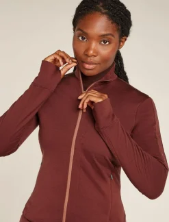 DAMES Icebreaker W Merino 260 Quantum IV LS Zip